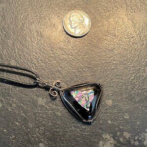 Beautiful Handcrafted Glass Pendent Necklace